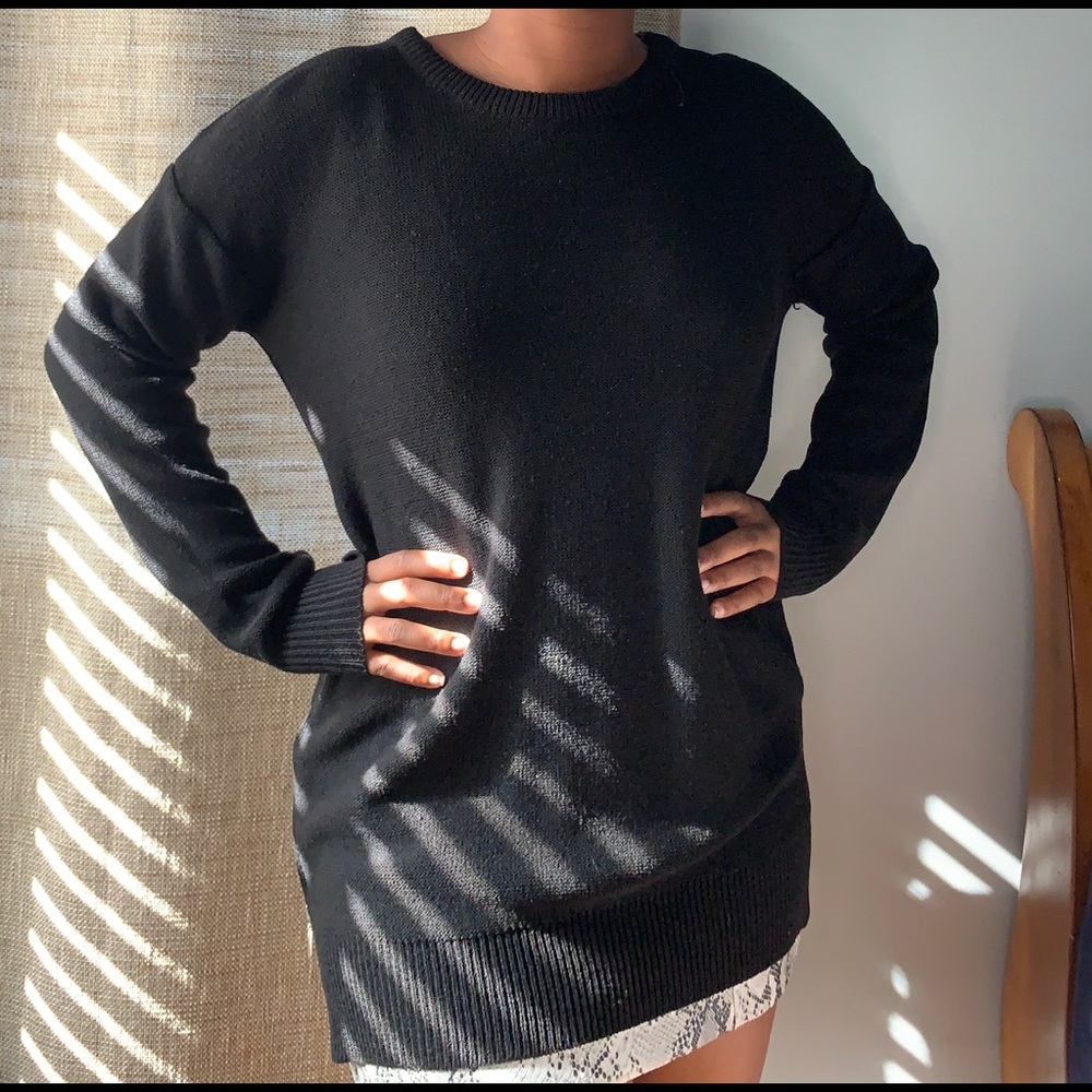 Oversized black sweater